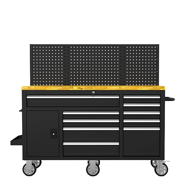 Industrial Workshop Tool Cart Heavy-Duty Rolling Mobile Storage Trolley Professional Rolling Tool Cabinet with Multiple Drawers