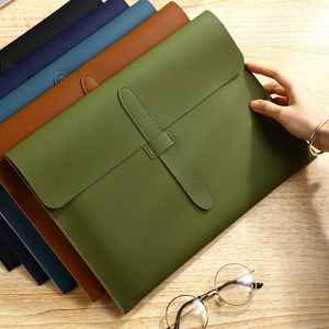 Waterproof A4 PU Leather Document Folder with Custom Logo Professional File Organizer for Business or Welcome Gifts - Product Image 1