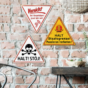 Putuo – signe mural suspendu en étain, Plaque en métal, Triangle de l'<span class=keywords><strong>histoire</strong></span> de la guerre, décoration de Garage pour la maison - Product Image 1