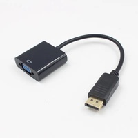 Konverter Mini DP VGA HDMI 4K 60Hz Adaptor Male HD Female Mini DP HDTV Mini DP VGA Display Speaker