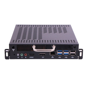 Mini-serveur industriel OPS PC avec processeur de 6e à 9e génération | H110 DDR4 HDMI+DP Double SATA+SATA3 USB RJ45 LAN 19V Passerelle Pare-feu Dispositif NAS - Product Image 4