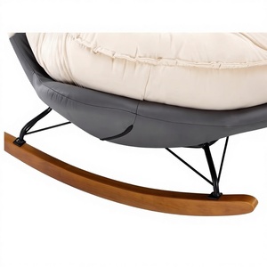 <span class=keywords><strong>Poltrona</strong></span> a <span class=keywords><strong>Dondolo</strong></span> in Velluto Stile Europeo Moderno con Design a Pressione Zero, Comoda <span class=keywords><strong>Poltrona</strong></span> Imbottita <span class=keywords><strong>per</strong></span> Allattamento, <span class=keywords><strong>per</strong></span> Casa, Camera da Letto, Hotel - Product Image 1