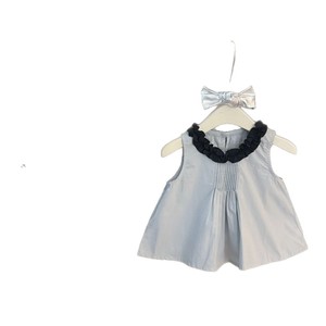 Tongxingyuan Girls Korean Style Sleeveless Dress With Ruffle Collar School Uniform - Product Image 5