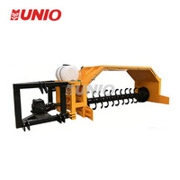 Équipement de compostage de déchets organiques, machines de fabrication d'engrais, retourneur de compost à entraînement par tracteur