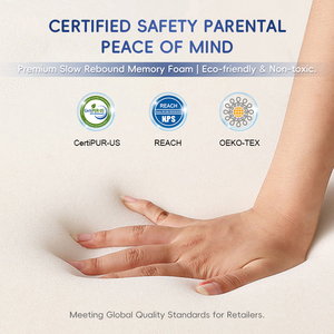 Oreiller pour enfants en mousse à mémoire de forme respirante à récupération lente, personnalisable avec logo OEM/ODM, pour un sommeil profond - Product Image 2