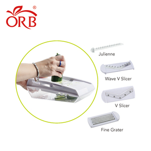 Muestra <span class=keywords><strong>gratis</strong></span> Útil Cocina herramienta multi-función de la mandolina cortadora de verduras con contenedor - Product Image 4