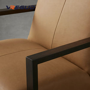 Walsh Leisure Modern Lederen Fauteuil Elegant Luxueus Binnenzweefvliegtuig Voor High-End Lifestyle Echt Lederen Woonkamerhotel - Product Image 5