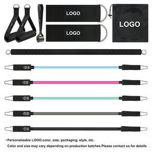 Set Personalizzabile di 12 Fasce di Resistenza in TPE Colorate <span class=keywords><strong>con</strong></span> Accessori per Allenamento a Casa, <span class=keywords><strong>Esercizi</strong></span> di Forza per Tutto il Corpo - Product Image 3