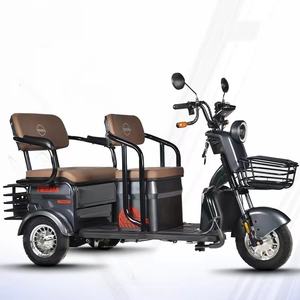High Quality Wholesale Three <strong>Wheeled</strong> <strong>E</strong> Bikes Tricycle Trike 2 Passenger <strong>3</strong> Wheel Electric <strong>Scooter</strong> for Adults - Product Image 2