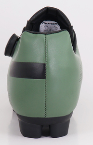 Zapatillas de ciclismo para hombre, color verde, microfibra en la parte superior, forro de malla transpirable, suela de goma EVA, ajuste atlético, calzado para bicicleta de montaña MTB. - Product Image 4