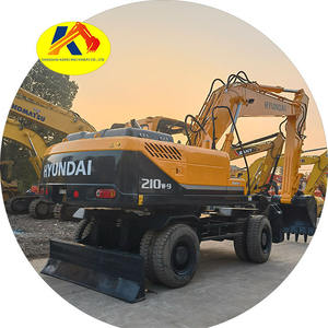 Venta caliente Hyundai 210W-9 Excavadora 20 Ton Buen estado Excavadora Original 210 215 210W-9 Excavadora de ruedas usada - Product Image 1