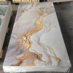 Paneles de Pared y Techo de Espuma Laminada de PVC Serie Mármol, 2.5 mm de Grosor, Impresión UV, Láminas de Plástico Rígido <span class=keywords><strong>para</strong></span> Corte de <span class=keywords><strong>Muebles</strong></span> - Product Image 1