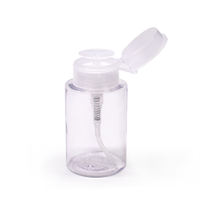 Flacons distributeurs transparents à pompe pour dissolvant de vernis à ongles et démaquillant à l'acétone, 100ml, 150ml, 200ml