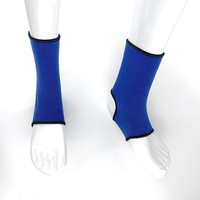 Protège-cheville personnalisé en tricot avec rembourrage en mousse élastique, manchon de protection respirant pour le Muay Thai, le Kickboxing et l'entraînement en dojo (vente en gros)