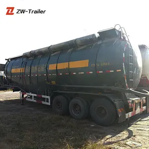 Fabriek Zware Tweedehands Gebruikt Dieselmotor Bulk Cement Tank Truck Trailer