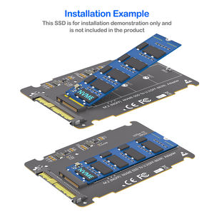 محول HLT <span class=keywords><strong>M</strong></span>.<span class=keywords><strong>2</strong></span> NVMe Key <span class=keywords><strong>M</strong></span> SSD إلى U.<span class=keywords><strong>2</strong></span> SFF-8639 بحجم <span class=keywords><strong>2</strong></span>.5 بوصة مع غلاف ألومنيوم أسود يناسب أقراص <span class=keywords><strong>M</strong></span>.<span class=keywords><strong>2</strong></span> NVMe SSD بحجم 2230-2280 للخوادم وأجهزة سطح المكتب - Product Image 5
