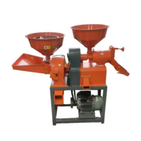 Nouvelle machine combinée 2025 pour décortiquer le riz (100 kg/h) avec moulin à farine de maïs et broyeur-pulvérisateur pour ferme, moteur inclus