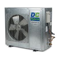 Système solaire AC hors réseau ACDC-12K haute efficacité, climatiseur solaire hybride AC/DC 12000 BTU, EER 12.2, COP 3.5, DGWG2-ttery