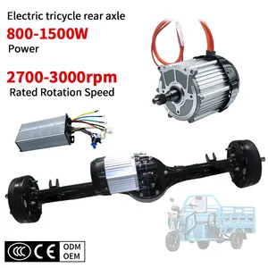 Electric Differential Tricycle Brushless Dc Motor Speed Controller Electric Motor For Car