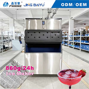 Machine à glaçons en cubes de type split 860 kg refroidie par eau pour la grande restauration hôtelière et les usines de glace – Agents recherchés - Product Image 1