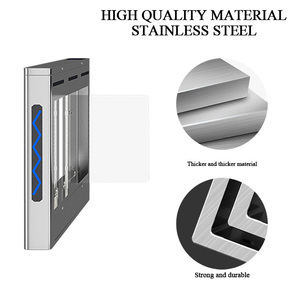 Global Supply Chain Security Office Building Access Swing/<strong>Flap</strong> <strong>Barrier</strong> Turnstile Gate With Stainless Steel And Anti-Tailgating - Product Image 2