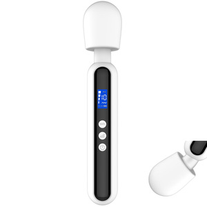 10 titreşim modları LED sıvı kristal ekran AV vibratör orta 4-speed USB şarj kadın Masturbator yetişkin eğlenceli seks oyuncak - Product Image 1