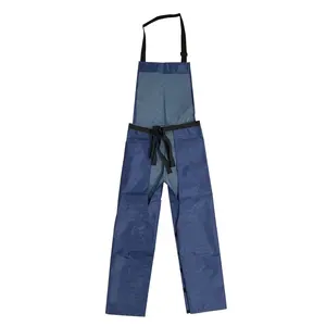 CL1004 Blue Water Resistant Working Chaps Grass Mower Protective Pants Carpenter Work Apron