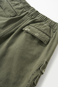 Jeans Verdes Vintage Oversize para Hombre, Estampados, Transpirables, de Pierna Recta, Desgastados, con Múltiples Bolsillos, Estilo Cargo, Ideales para Invierno - Product Image 6