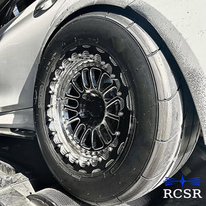 Rcsr ใหม่ล้อแม็กอะลูมิเนียมอัลลอยด์2ชิ้นสีดำเงาโครเมียม5x12 0/114.3 15-19นิ้วสำหรับมัลติพูด5ปี - Product Image 1