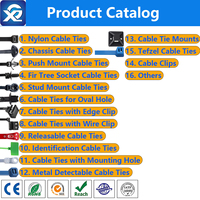 X126 Nylon 66 attaches zippées 3*150mm attaches de câble à noeud perlé Type de boule attaches libérables réutilisables