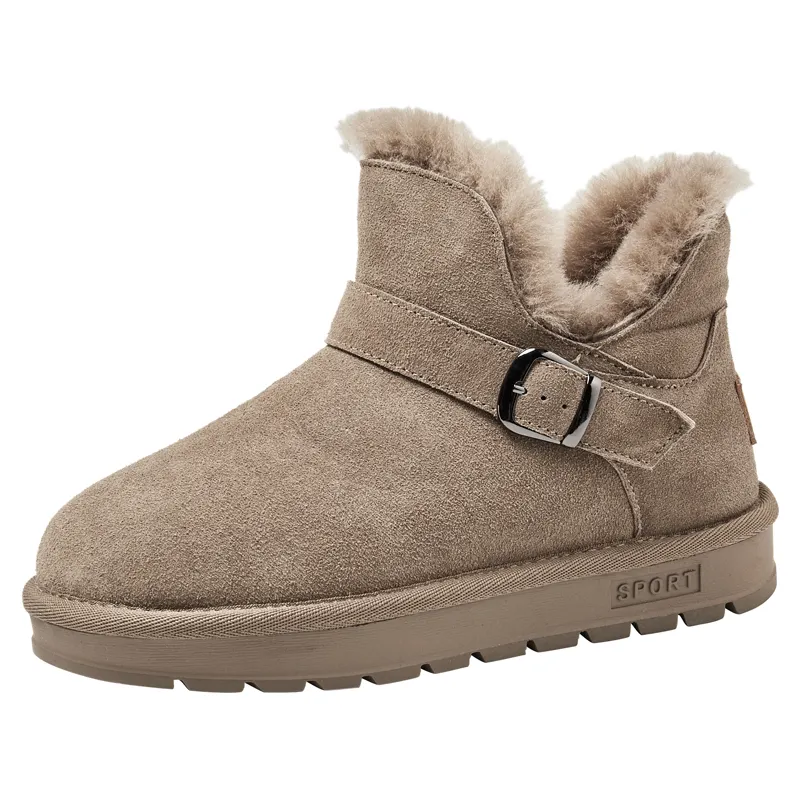 Classic short Australia shearling most popular wholesale suede cover winter boots for women
