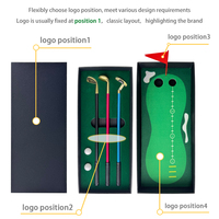 Ensemble de cadeau créatif de promotion de mini-club de golf sur le thème du golf de Noël