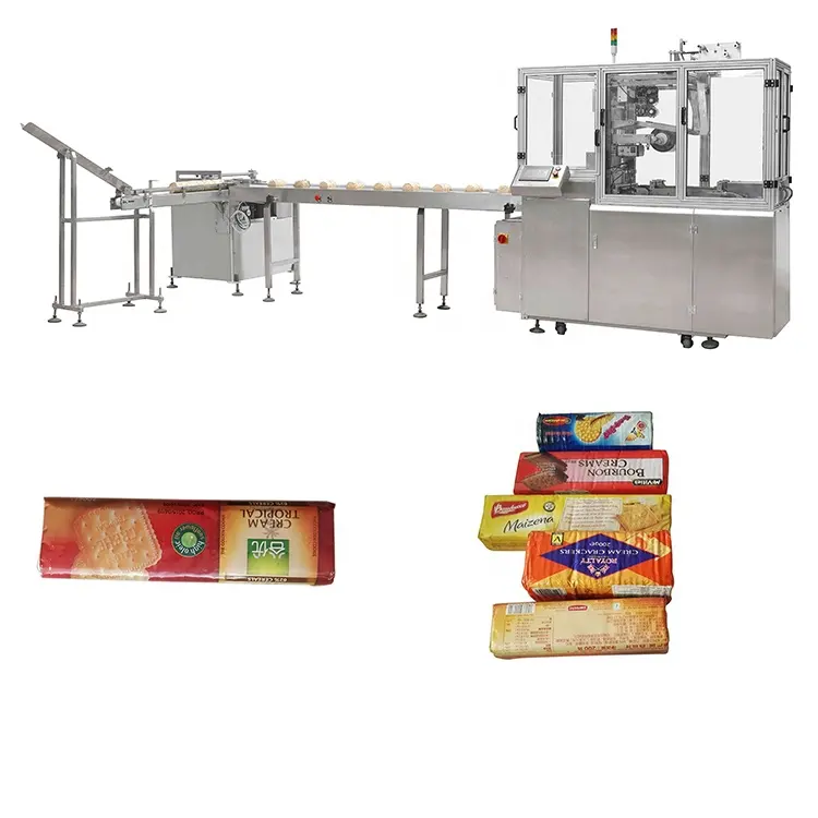 X Fold Type Op Rand Biscuit Verpakking Machine