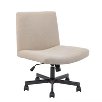 Chaise de bureau pivotante inclinable sans accoudoir Chaise de bureau Chaise de loisirs moderne