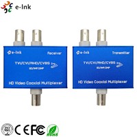 Multiplexeur vidéo analogique 2 canaux HD CVI AHD TVI Multiplexeur coaxial pour caméra 2MP par un câble coaxial