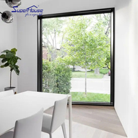 Fenêtre en aluminium avec verre fixe fenêtre fixe en aluminium fenêtres en verre double templed hôtel doorfix fenêtre