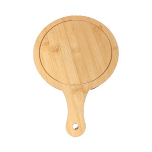 Bandeja de bambú para pizza, tabla redonda de madera para servir pizza, pan, carne, pastel, sushi, diseño moderno y sencillo, solo lavar a mano. - Product Image 5