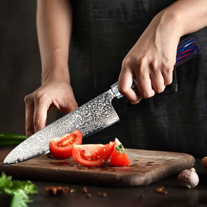 Damascus Steel Kitchen <b>Knife</b> <b>Set</b> 3-Piece Japanese Chef <b>Knife</b> <b>Set</b> with VG10 Blade Ultra <b>Sharp</b> Meat Cleaver Nakiri Vegetable - Product Image 2