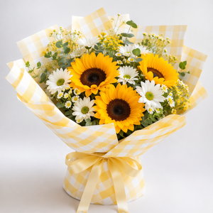 Papier d'emballage coréen à carreaux diagonaux imperméable pour fleurs, feuilles d'emballage à carreaux vichy, matériaux floraux pour fleuristes - Product Image 3