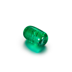 Cylindrical Lab <strong>Emerald</strong> Verdant Green Synthetic <strong>Rough</strong> Pills Shape Colombian <strong>Emerald</strong> <strong>Beads</strong> Factory Wholesale - Product Image 2