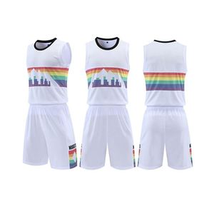 Maillots de basket-ball personnalisés 2024 en sublimation pour la compétition et l'entraînement, uniformes sportifs d'équipe, vente en gros, DIY - Product Image 2