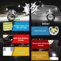 Luces LED para Camiones y Vehículos Todoterreno, Impermeables IP68, Aluminio Aeronáutico, Luz Blanca Pura de 6000K, Ajuste Universal para RV, UTV