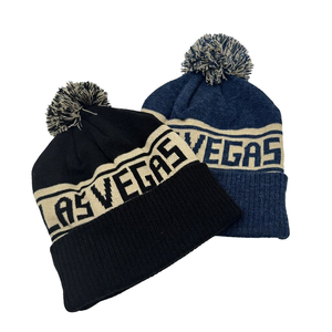 <span class=keywords><strong>Bonnet</strong></span> Jacquard Personnalisé avec <span class=keywords><strong>Pompon</strong></span>, Chapeau d'Hiver à Revers, <span class=keywords><strong>Bonnet</strong></span> Tricoté Personnalisé avec Nom de Ville pour Vente en Gros, Logo d'Équipe Sportive, Gorras - Product Image 3