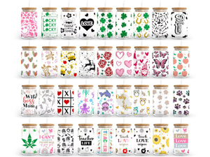 Autocollants pour tasses en plastisol, imprimés par transfert UV DTF, imperméables et lavables, avec motifs de dessins animés, fabriqués en usine d'origine. - Product Image 4