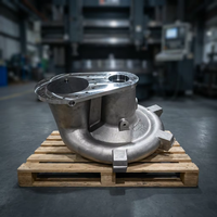 Fabrication sur mesure de carter de pompe en fonte ductile OEM GGG50, fabrication de cadre de stator, usinage, solution de fonderie métallique de haute qualité
