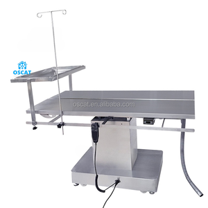 OSCAT 수의학 장비 전기 리프팅 수의사 수술 테이블 수술 및 치료 수의사 304 스테인레스 스틸 테이블 - Product Image 1