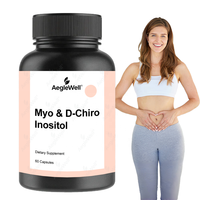Capsules de Myo & D-Chiro Inositol, mélange d'inositol 40:1, complément alimentaire pour la santé ovarienne des femmes, favorise un cycle régulier et des ovaires sains