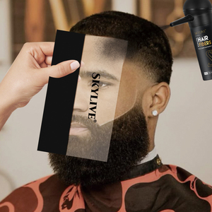 Tarjeta Moldeadora Negra para Cabello, Herramienta Multiusos para Peinado, Spray de Color para Bordes, Marca Privada, Tarjeta de Medición para Barbería - Product Image 2