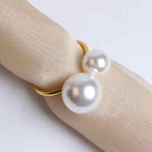 Servilleteros con palabras en U de perlas destacadas transfronterizas, anillos de servilleta con <span class=keywords><strong>boca</strong></span> galvanizada que conservan el Color - Product Image 4