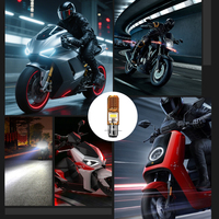 Phare LED pour moto COB P15D LED H4, ampoules de recul, clignotants, ampoules LED 1400LM
